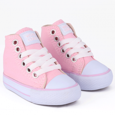 Tênis Infantil Feminino Star Baby Cano Médio Worldcolors - Rosa