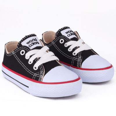 Tênis Infantil Unissex Star Baby Worldcolors - PretoVermelho 717.001-1367
