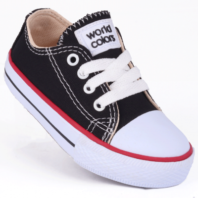 Tênis Infantil Unissex Star Baby Worldcolors - PretoVermelho 717.001-1367