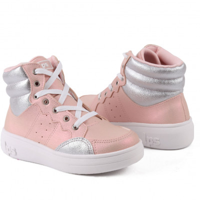 Tenis Feminino Casual Cano Médio WorldColors Lps Shine - Rose