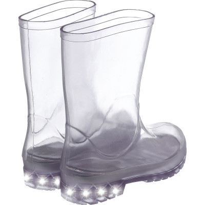 Bota Galocha Transparente Infantil com Led Mia Clear WorldColors