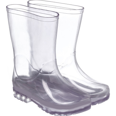 Bota Galocha Transparente Infantil com Led Mia Clear WorldColors