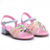 Sandália Infantil Feminina Saltinho WorldColors Paris - Bale/Multicolor