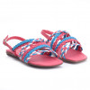 Sandália Infantil Rasteira Flat WorlColors Purple - Coral