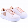 Tênis Feminino Lps Shine by WorldColors - Branco/Dourado