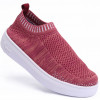 Tênis Feminino Slip On Knit Lps Shine - Vinho Mesclado