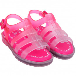 Sandália Infantil WorldColors Lilly Baby - Pink/Transparente