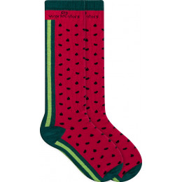 Meia Cano Longo Infantil WorldColors Kids - Vermelho