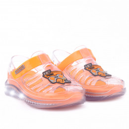 Papete Sandatenis Like Boys Kids Led WorldColors - Transparente/laranja