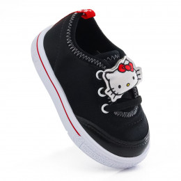 Tênis Infantil Feminino Hello Kitty by WorldColors - Branco/preto/vermelho
