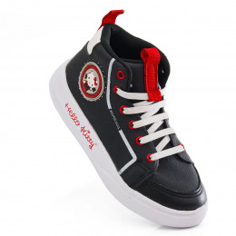 Tênis Infantil Hello Feminino Kitty by WorldColors - Preto/Branco/Vermelho