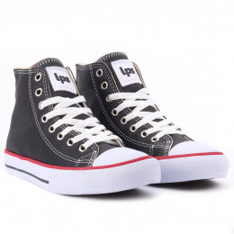 Tênis LPS STAR Courino Cano Médio by WorldColors - Preto