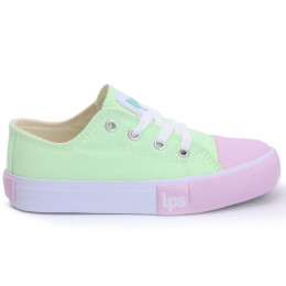 Tênis Feminino Casual De Lona LPS Star - Verde Aguarosa-700.025-2990