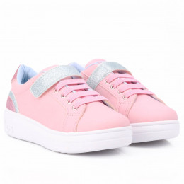 Tênis Casual Feminino Lps Shine BY WorldColors - Rosa/azul Acqua