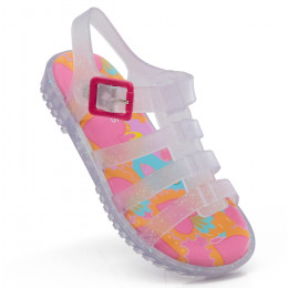 Sandália Papete Infantil Feminina Drops Fisherman Kids WorldColors - Gliter Furtacor/pink