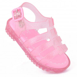 Sandália Infantil WorldColors Drops Baby - Rosa Gliter