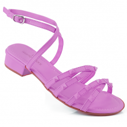 Sandália Infantil Feminina De Saltinho WorldColors Paris - Hortencia