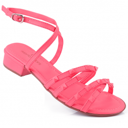 Sandália Infantil Feminina De Saltinho WorldColors Paris - Pitaya