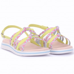 Sandália Infantil Feminina Papete WorldColors Bia - Multicolor