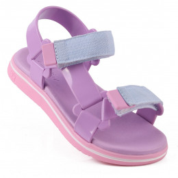 Sandália Papete Infantil Feminina Manu WorldColors kids - Lilas/Rosa