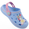 Babuche Infantil Feminino WorldColors Pop Baby - Azul Acqua/rosa Bale