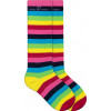 Meia Cano Longo Infantil WorldColors Kids - Listrada Multicolorida (Tam 30 a 36)