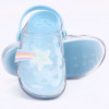 Babuche Infantil WorldColors Pop Clear Kids - Transparente/Azul Acqua 