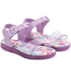 Sandália Papete Infantil WorldColors Manu Ring Light - Lilas Gliter