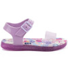 Sandália Papete Infantil WorldColors Manu Ring Light - Lilas Gliter
