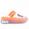 Papete Sandatenis Like Boys Kids Led WorldColors - Transparente/laranja