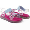 Sandália Papete Infantil Manu LED WorldColors - Transparente/pink New/rosa Bale