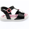Sandália Infantil Hello Kitty baby by WorldColors - Preto