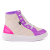 Tênis Feminino Casual Cano Médio WorldColors Lps Shine - Off White/multicolorido