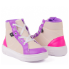 Tênis Feminino Casual Cano Médio WorldColors Lps Shine - Off White/multicolorido