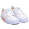Tênis Feminino Casual De Lona LPS Fashion - Branco/verde Cha