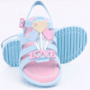 Sandália Infantil WorldColors Drops Kids - Azul Acqua/Rosa