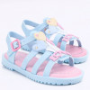 Sandália Infantil WorldColors Drops Kids - Azul Acqua/Rosa