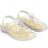 Babuche Infantil Feminino WorldColors Pop Clear Baby - Gliter Furtacor/Verde Cha