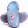 Babuche Infantil Feminino WorldColors Pop Clear Kids - Rosa GliterAzul Acqua 
