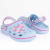 Babuche Infantil Feminino WorldColors Pop Kids - Azul Acqua/Rosa Gliter