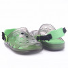 Babuche Infantil Wboys Pop Clear Fun Baby - Preto Translucido/Verde Folha