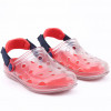 Babuche Infantil Wboys Pop Clear Fun Kids - Transparente/Vermelho/Marinho