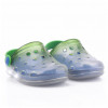 Babuche Infantil Wboys Pop Clear Led Kids - Transparente/Verde Folha/Royal