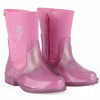 Bota Infantil Feminina Cano Curto Coração Baby WorldColors - Rosa 