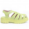Sandália Fisherman Feminina Plataforma Tratorada WorldColors - Verde Neon 