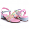Sandália Infantil Feminina Saltinho WorldColors Paris - Bale/Multicolor