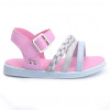 Sandália Infantil Feminina WorldColors Belinha- Rosa Bale/Acqua