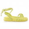 Sandália Papete Feminina Birken Rasteira Amarração WorldColors- Lemon