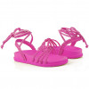 Sandália Papete Feminina Birken Rasteira Amarração WorldColors - Pink