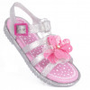 Sandália Papete Infantil Feminina Drops Fisherman Kids WorldColors - Prata Aluminio/Pink New